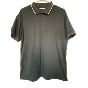 ZARA NAVY BLUE POLO SHIRT SIZE LARGE NWOT #6589